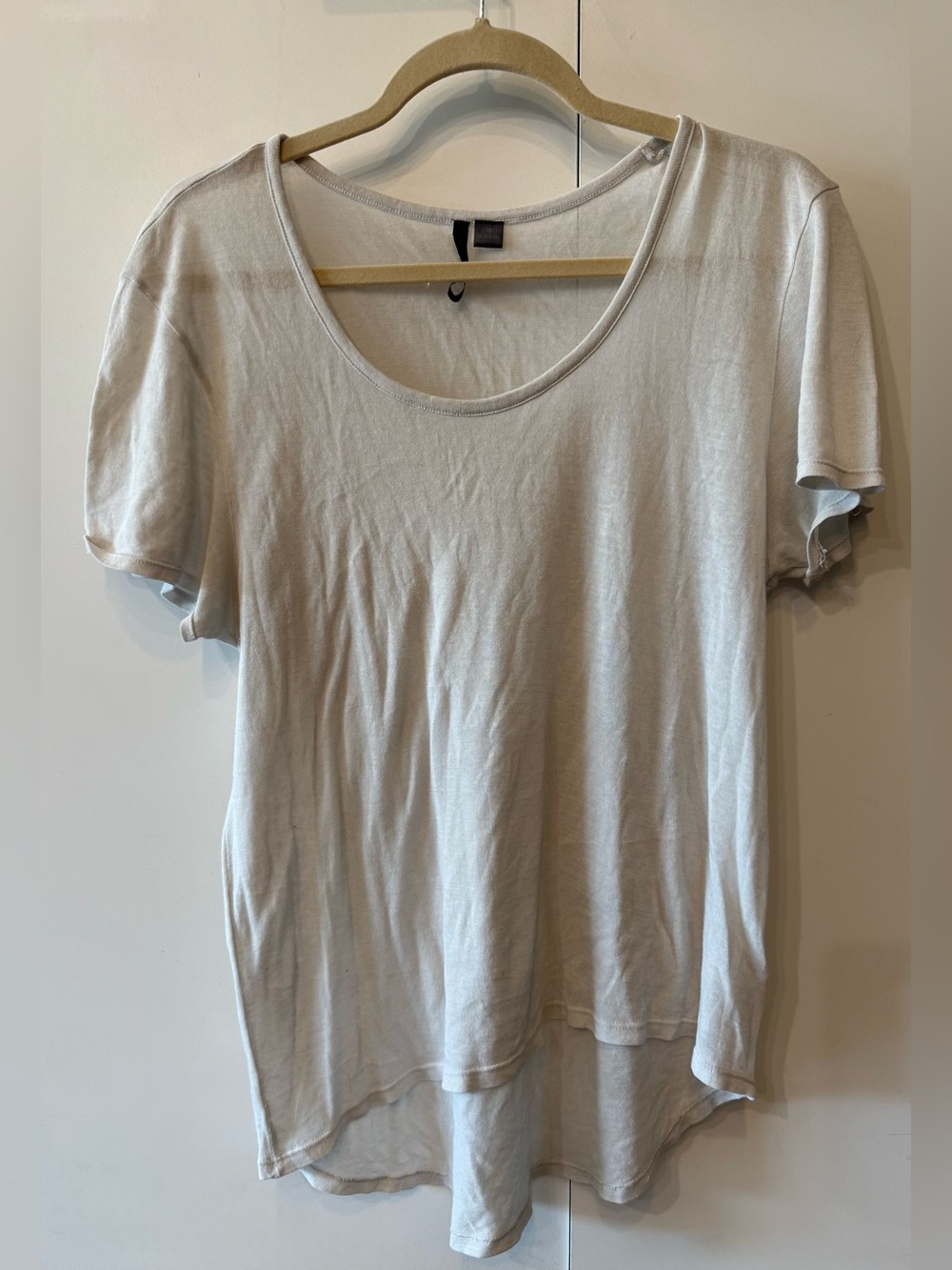 Joeโs Jeans Sheer Scoop Neck Lightweight Tee